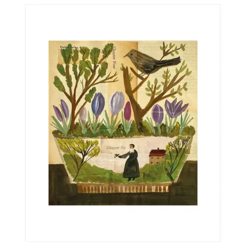 Spring Garden Bowl Greeting Card