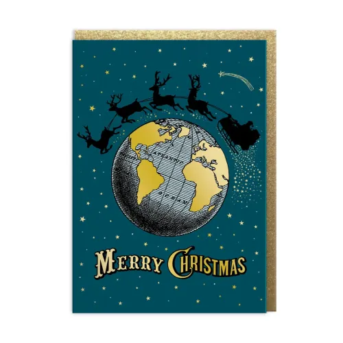 Christmas Globe Greeting Card (A6)