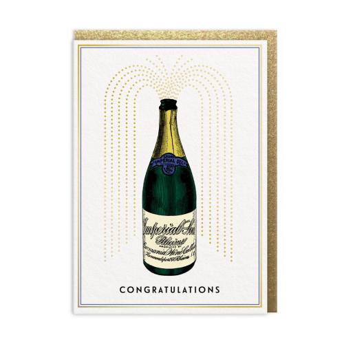 Champagne Congrats Greeting Card (A6)