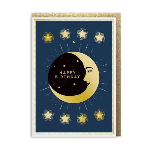 Birthday Moon Greeting Card (A6)