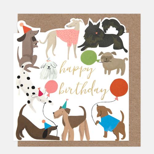 Happy Birthday Dogs With Balloons