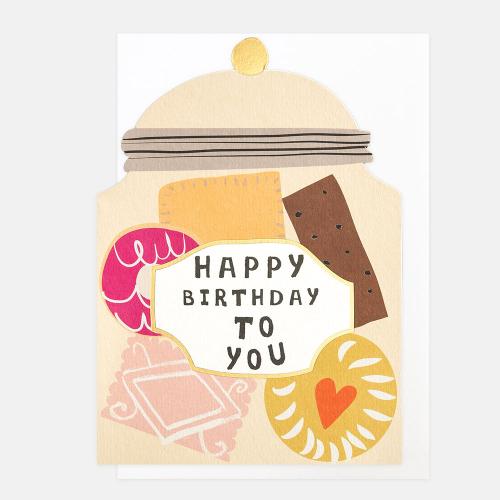 Happy Birthday To You Biscuit Jar