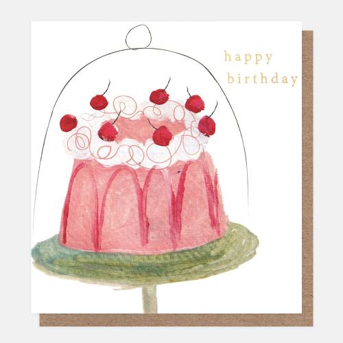 Happy Birthday Gateau With Cherries and Cream