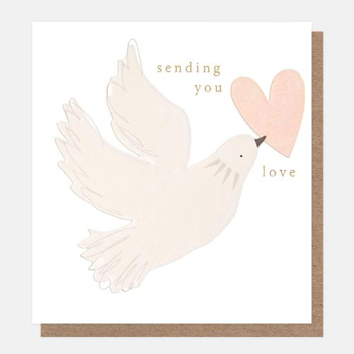 Sending You Love Dove With Love Heart
