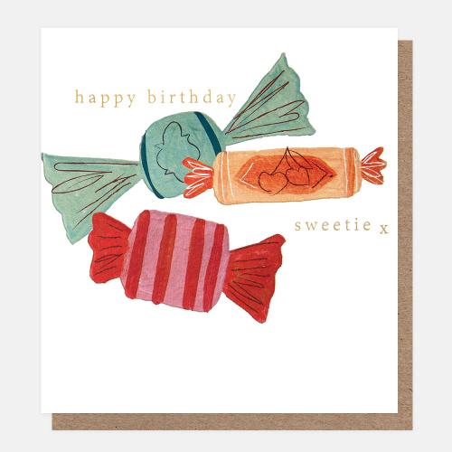 Happy Birthday Sweetie X Sweets In Wrappers