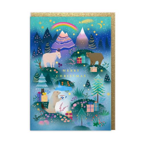 Christmas Mountain Greeting Card (A6)