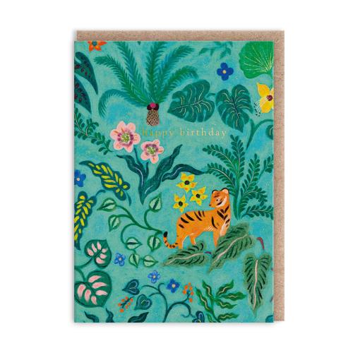 Jungle Tiger Greeting Card (Mini)