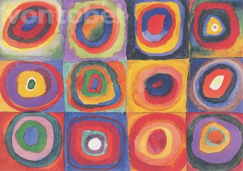 Squares with Concentric Circles (c. 1913), Greeting Card