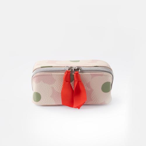 Light Pink Flower Mini Diagonal Cosmetic Bag