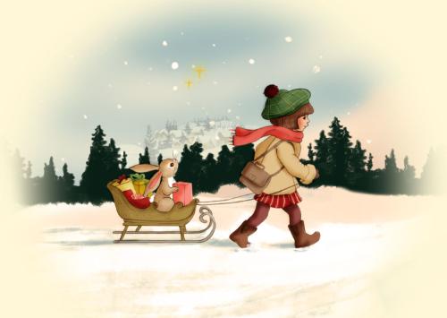 Delivering Presents, Postcard