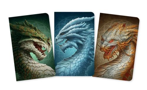 Dragons by Kerem Beyit Set of 3 Mini Notebooks