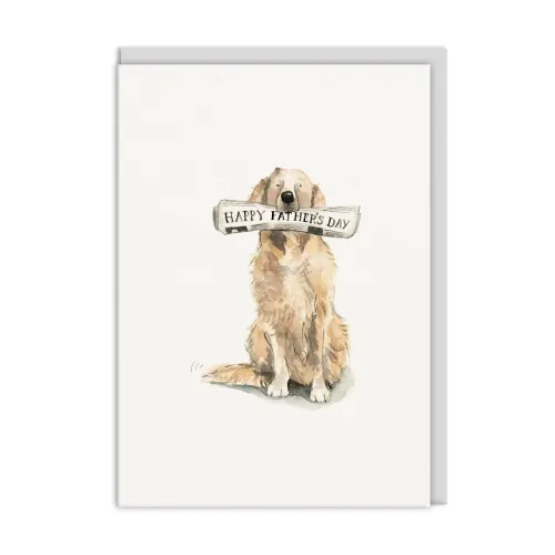 Happy Father's Day Dog Greeting Card (A6)
