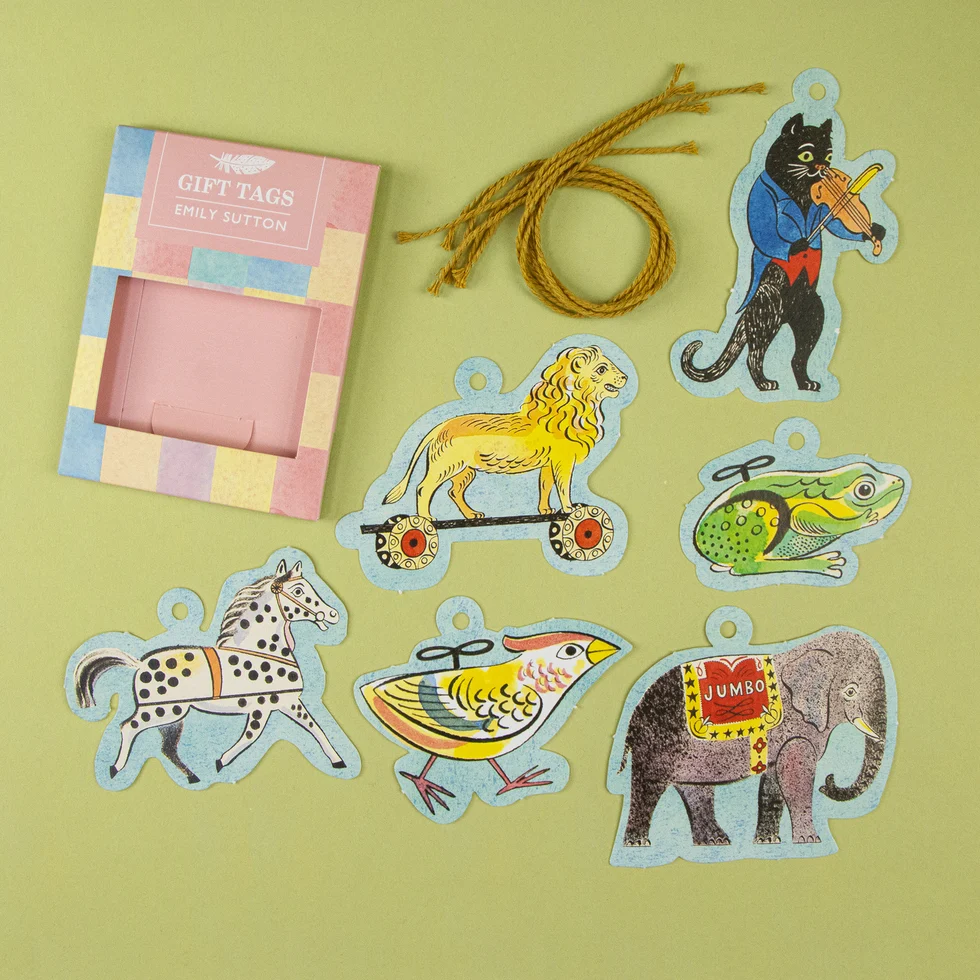 ES Tin Toys Gift Tags