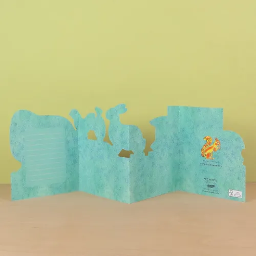 Polar Bear to Elephant Die-cut Card