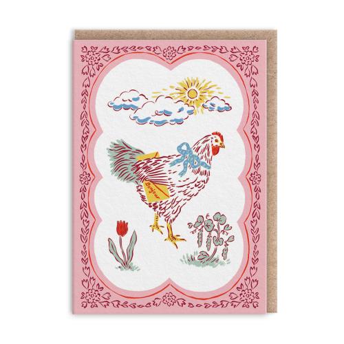 Hen Greeting Card (Mini)