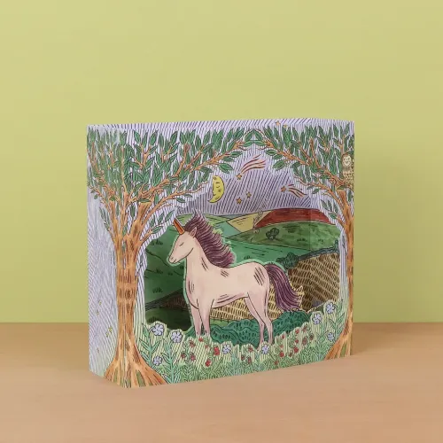 Twilight Unicorn Die-cut Card