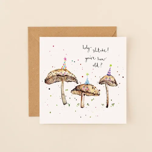 Holy Shitake!, Greeting Card