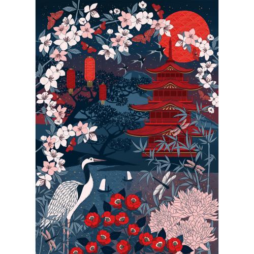 Sakura Heights, 1000 Piece Puzzle