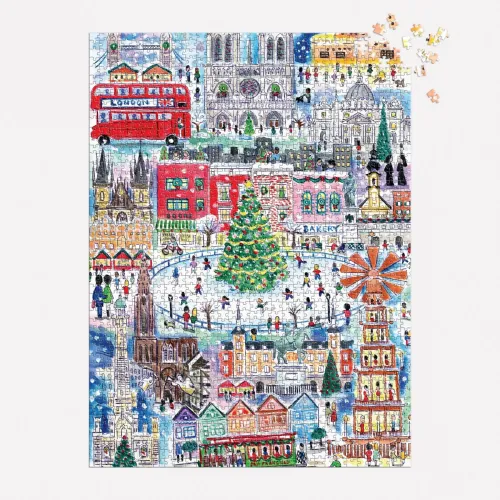 Michael Storrings Christmas Around the World 1500 Piece Puzzle