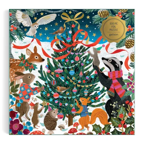 Victoria Ball Woodland Merrymakers 500 Piece Foil Puzzle