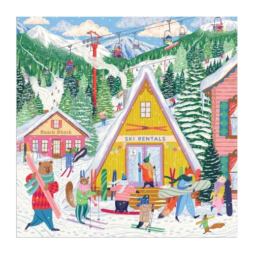 Ski Village, 500 Piece Puzzle