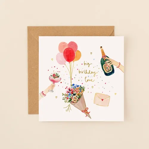 Big Birthday Love Celebration, Greeting Card