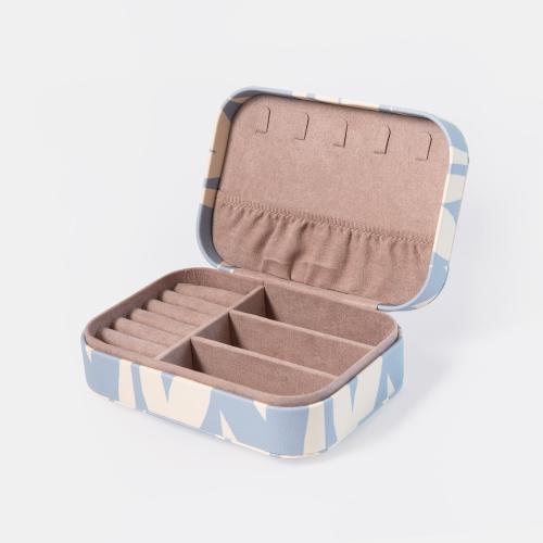 Blue Checkmate Hearts Jewellery Box