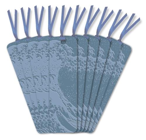 Katsushika Hokusai: The Great Wave Artisan Art Vegan Leather Bookmarks (pack of 10)