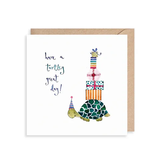 Turtly Great Day, Greeting Card
