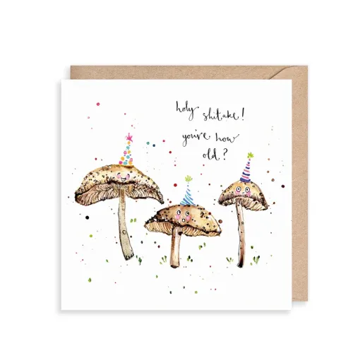 Holy Shitake!, Greeting Card