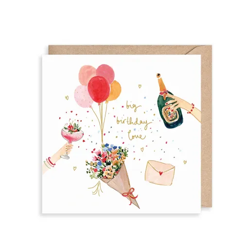 Big Birthday Love Celebration, Greeting Card