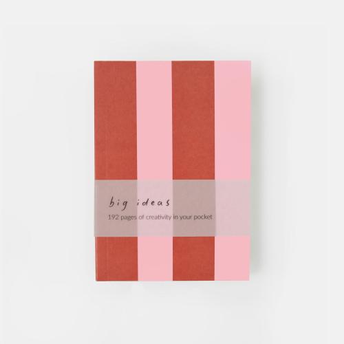 Orange/Pink A6 Thin Softback Notebook