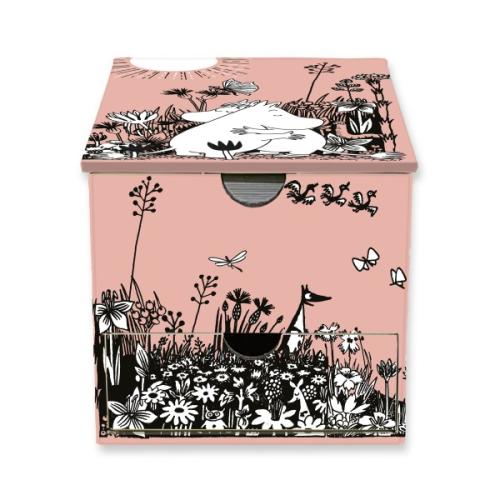 Moomin Love Flame Tree Memo Block in Box with Drawer