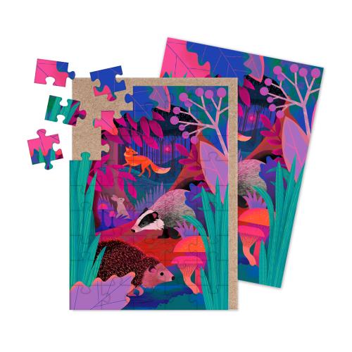 UK Mammals Jigsaw Greeting Card (A6)