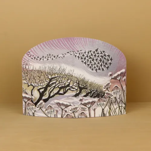 Midwinter Starlings Die-cut Card