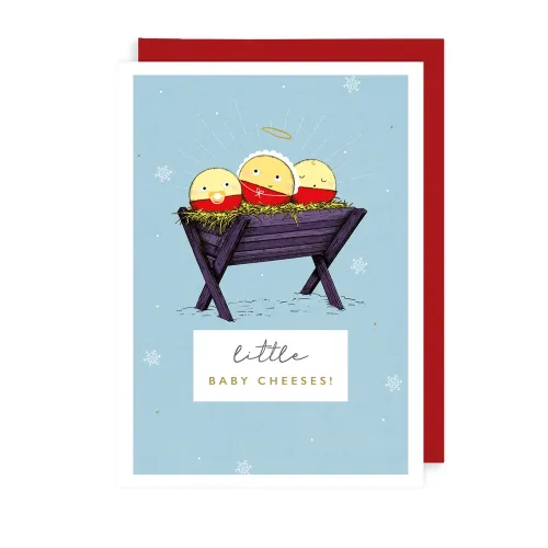 Rock On Baby Cheeses Xmas Card