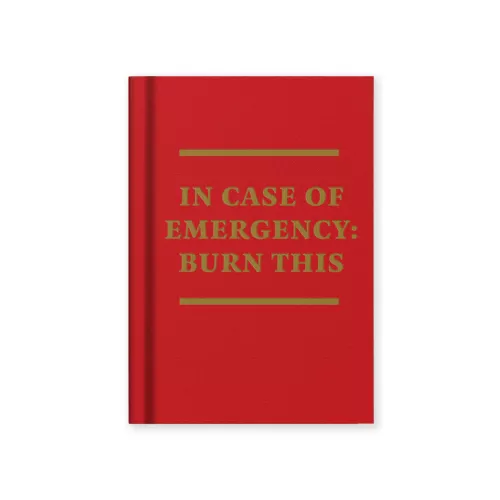 In Case of Emergency A7 Fabric Hardback Notebook