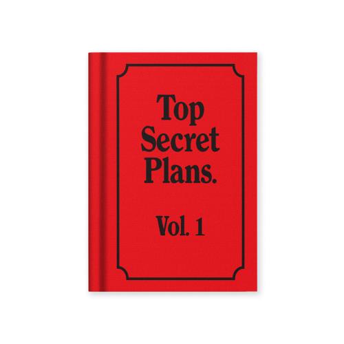 Top Secret Plans Fabric Hardback Notebook (A7)