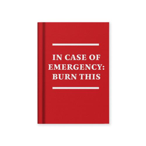 In Case of Emergency Fabric Hardback Notebook (A7)