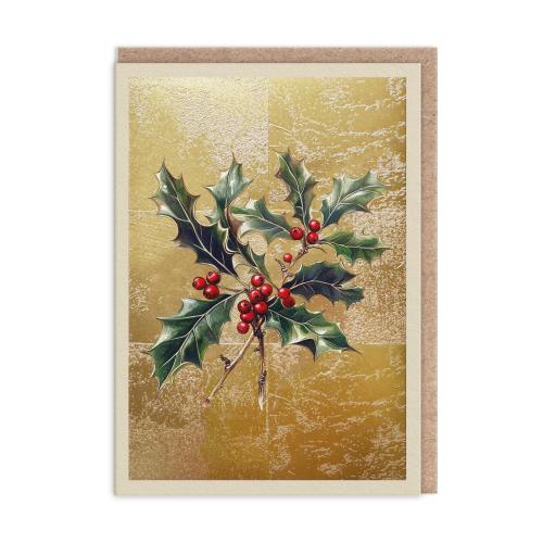 Holly Greeting Card (A6)