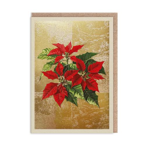Poinsettia Greeting Card (A6)