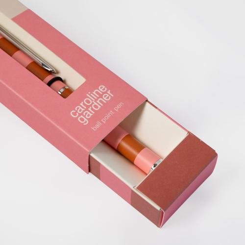 Orange/Stripe Boxed Pen