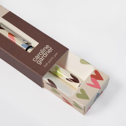 Multi Small Hearts Boxed Pen