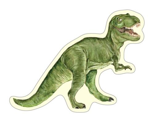 Dinosaur T-Rex Wooden Pin Badge