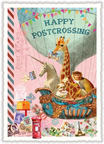 Happy Postcrossing, Postcard