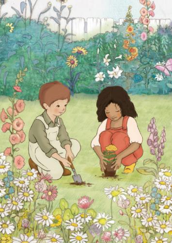 Planting, Postcard