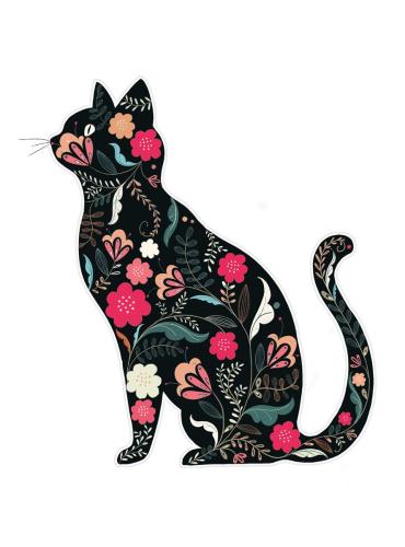 Pollen Black Cat Card