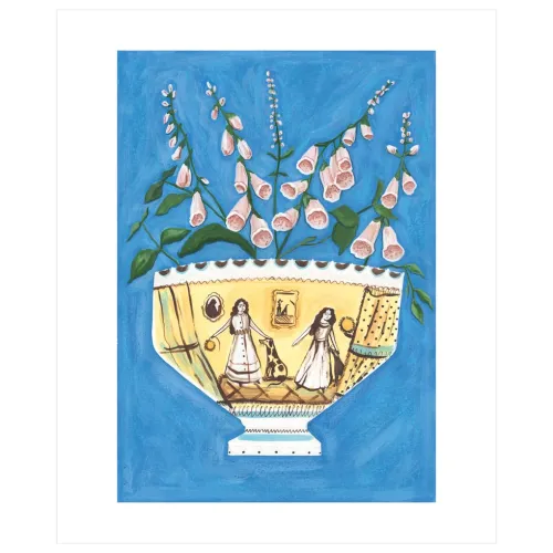 Stately Home Pets Greeting Card