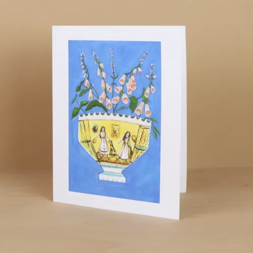Stately Home Pets Greeting Card