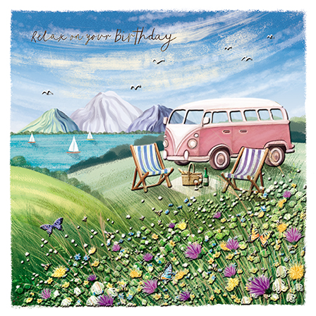 The Campervan, Greeting Card